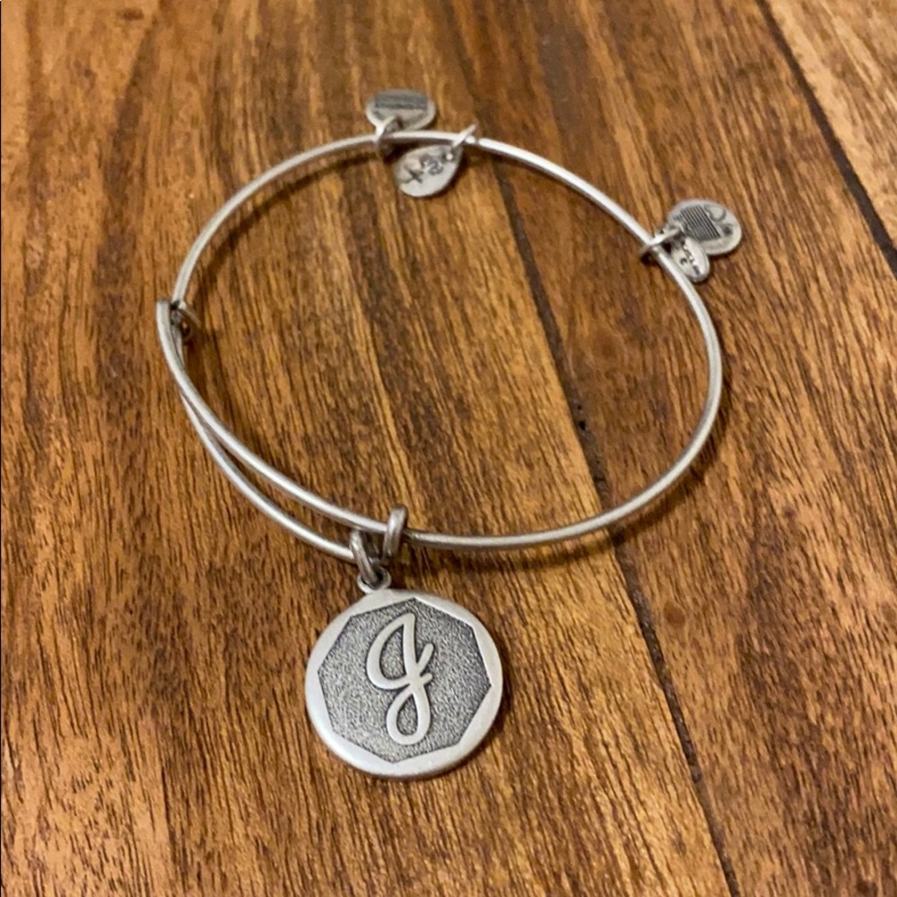 Letter J Alex and Ani bangle bracelet